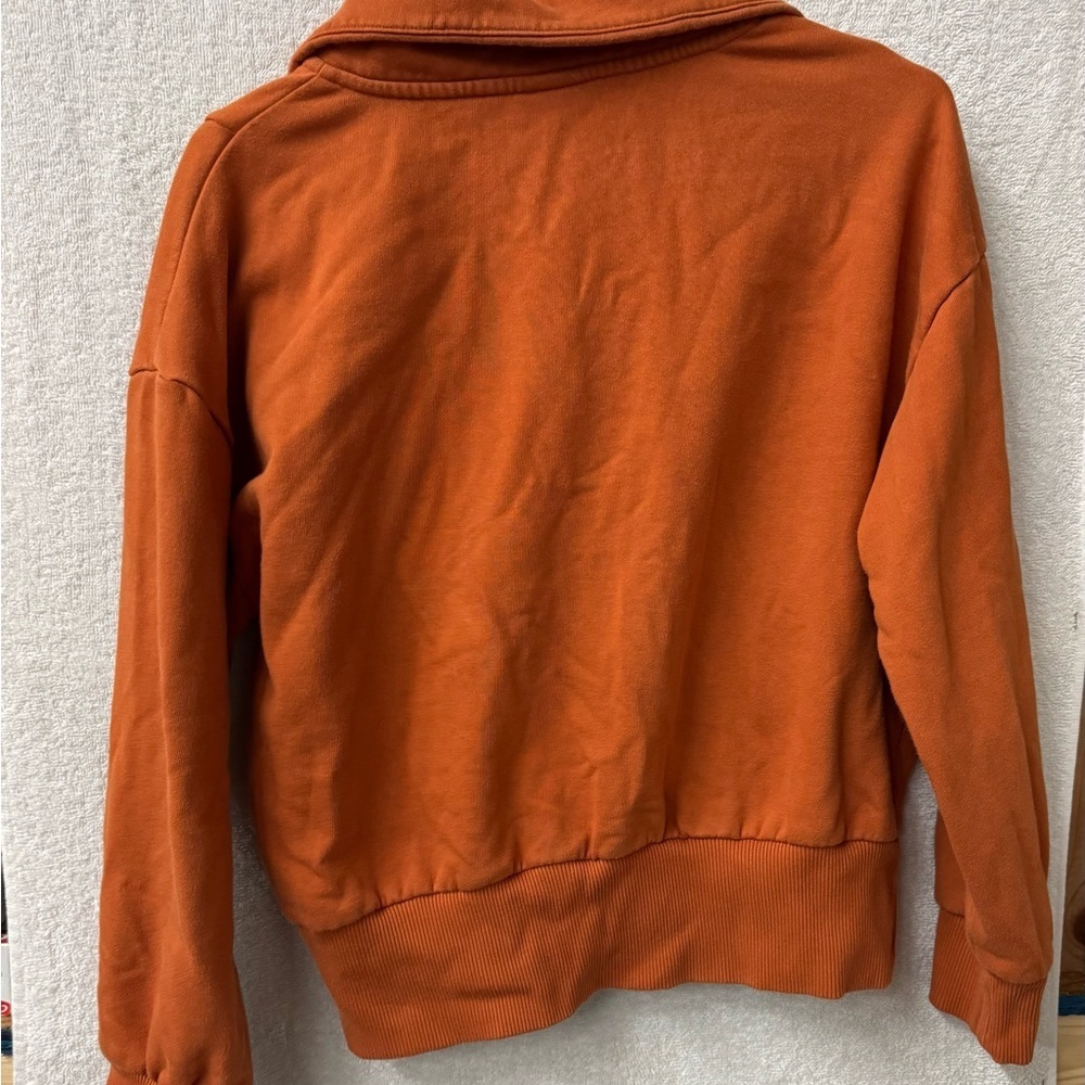 a new day Burnt Orange Fleece Pullover Sz L - Picture 2 of 3